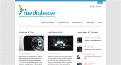 Desktop Screenshot of medialease.com