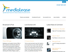 Tablet Screenshot of medialease.com